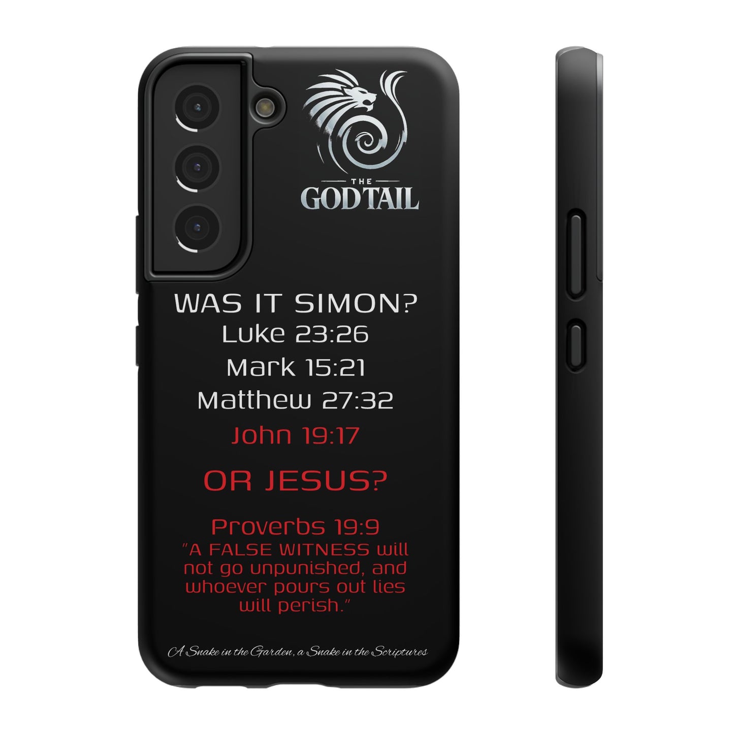 Who Carried the Cross Inconsistency - (iPhone & Samsung Galaxy) Phone Case
