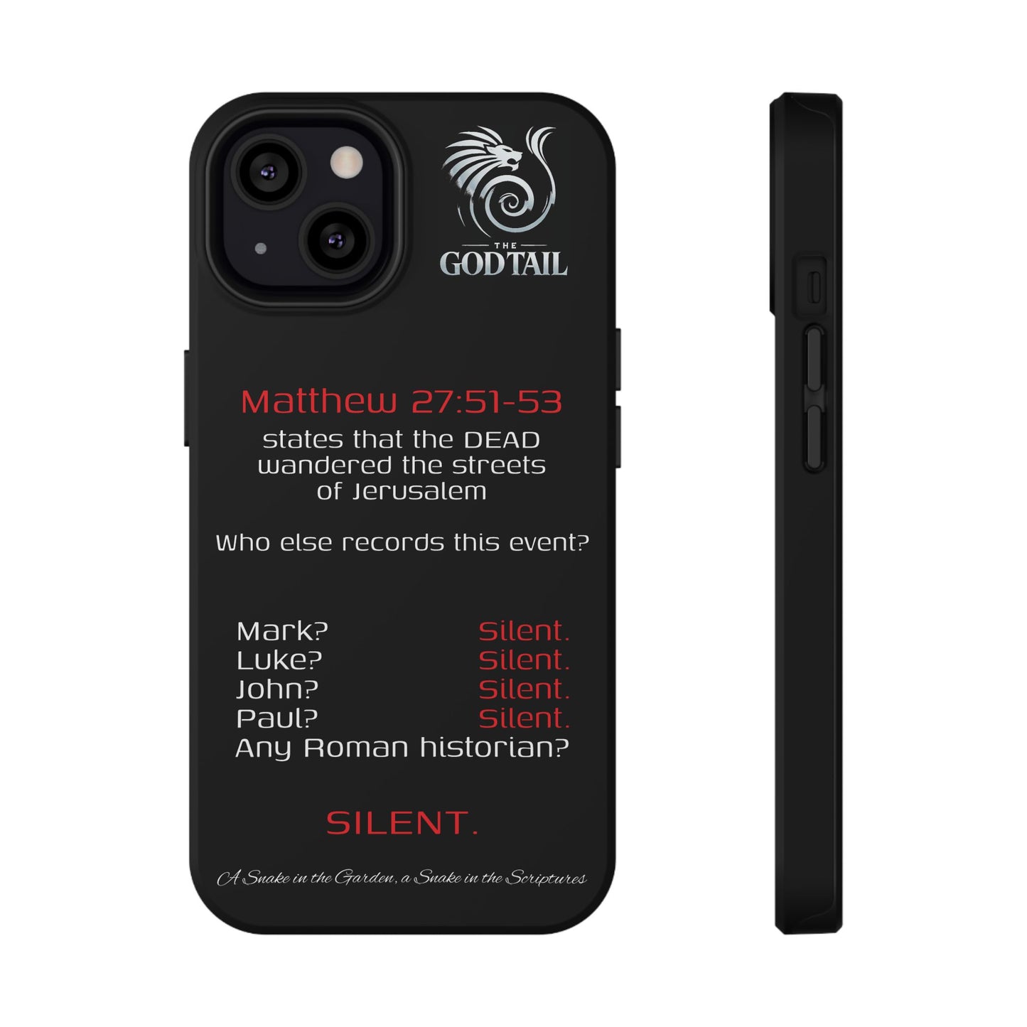 Dead Wandering the Streets Inconsistency - (iPhone & Samsung Galaxy) Religious Phone Case