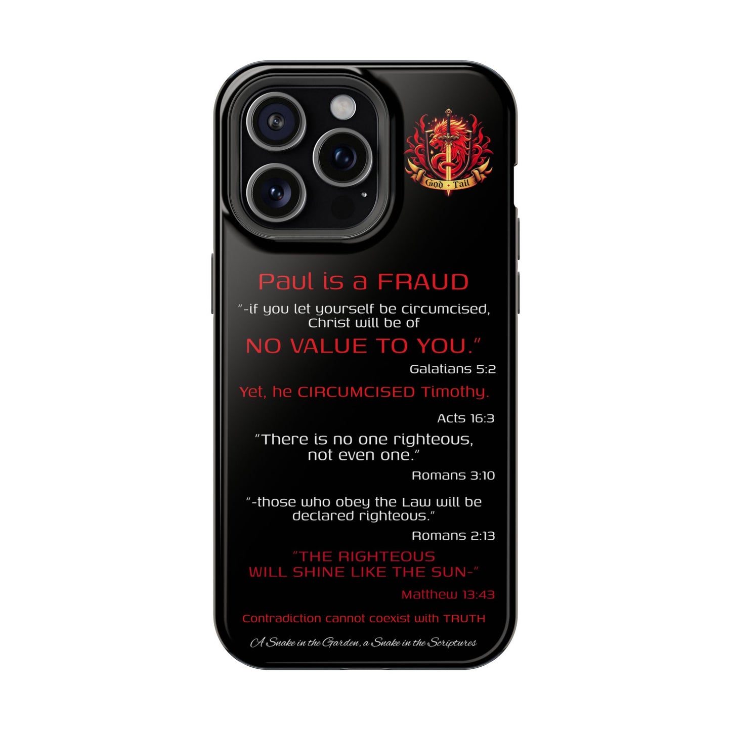 Paul's Inconsistent Philosophy - (iPhone & Samsung Galaxy) Phone Case