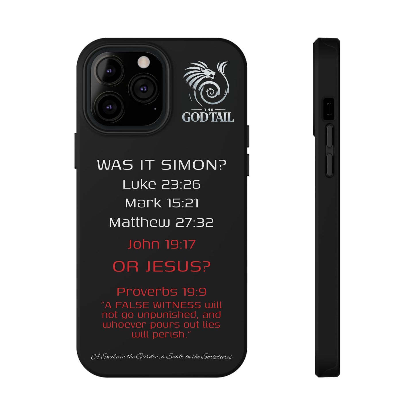 Who Carried the Cross Inconsistency - (iPhone & Samsung Galaxy) Phone Case