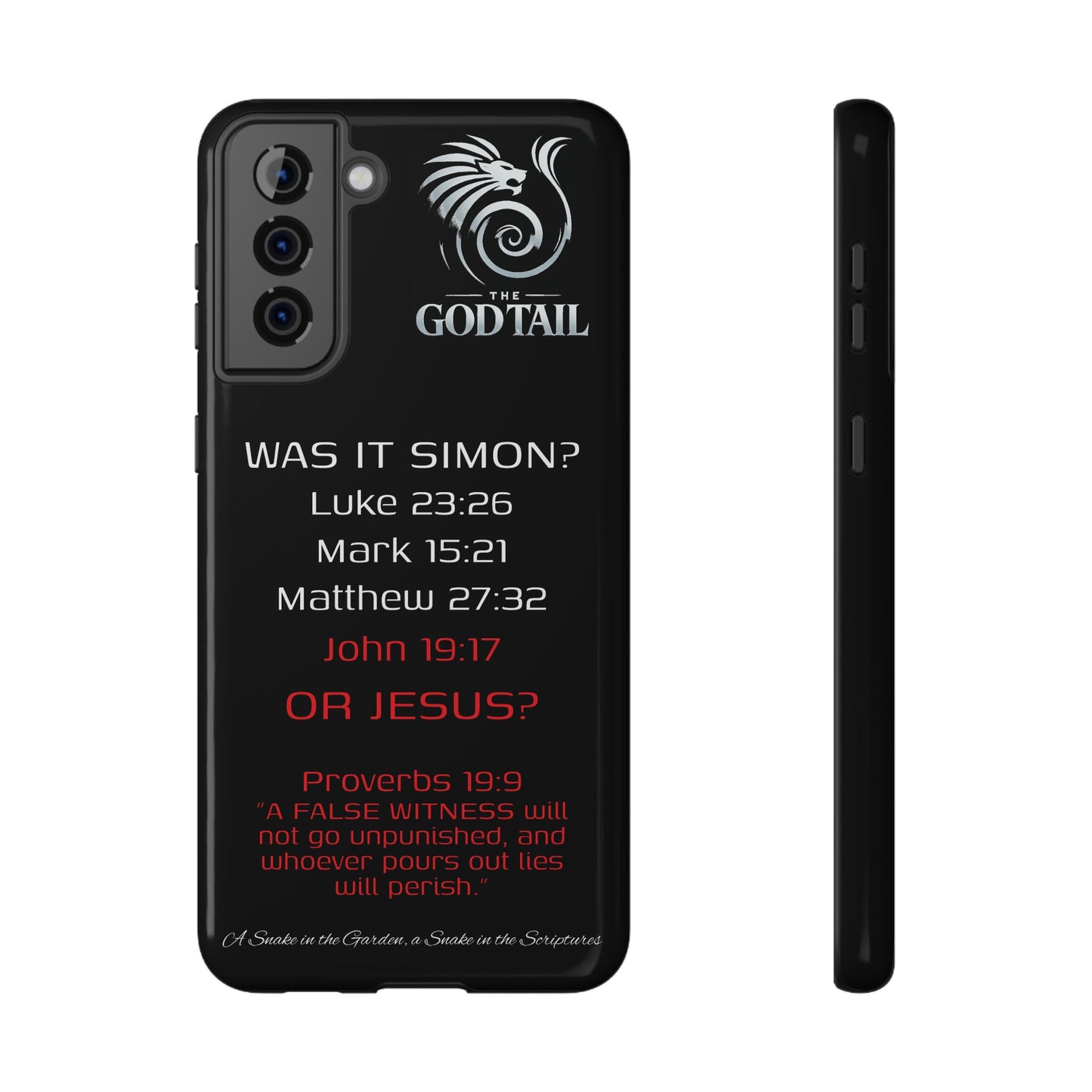 Who Carried the Cross Inconsistency - (iPhone & Samsung Galaxy) Phone Case