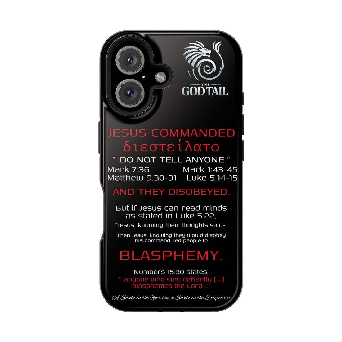 Jesus Leading to Sin Inconsistency - (iPhone & Samsung Galaxy) Phone Case
