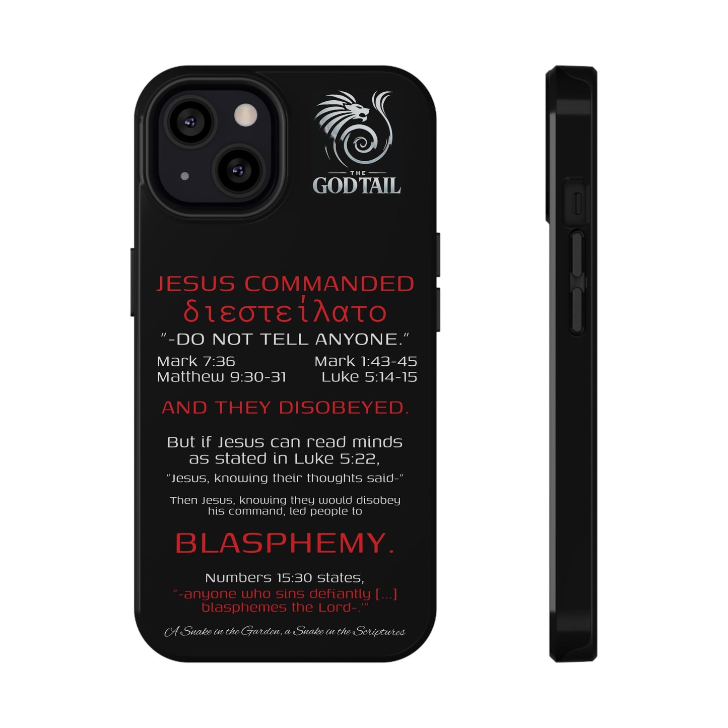 Jesus Leading to Sin Inconsistency - (iPhone & Samsung Galaxy) Phone Case