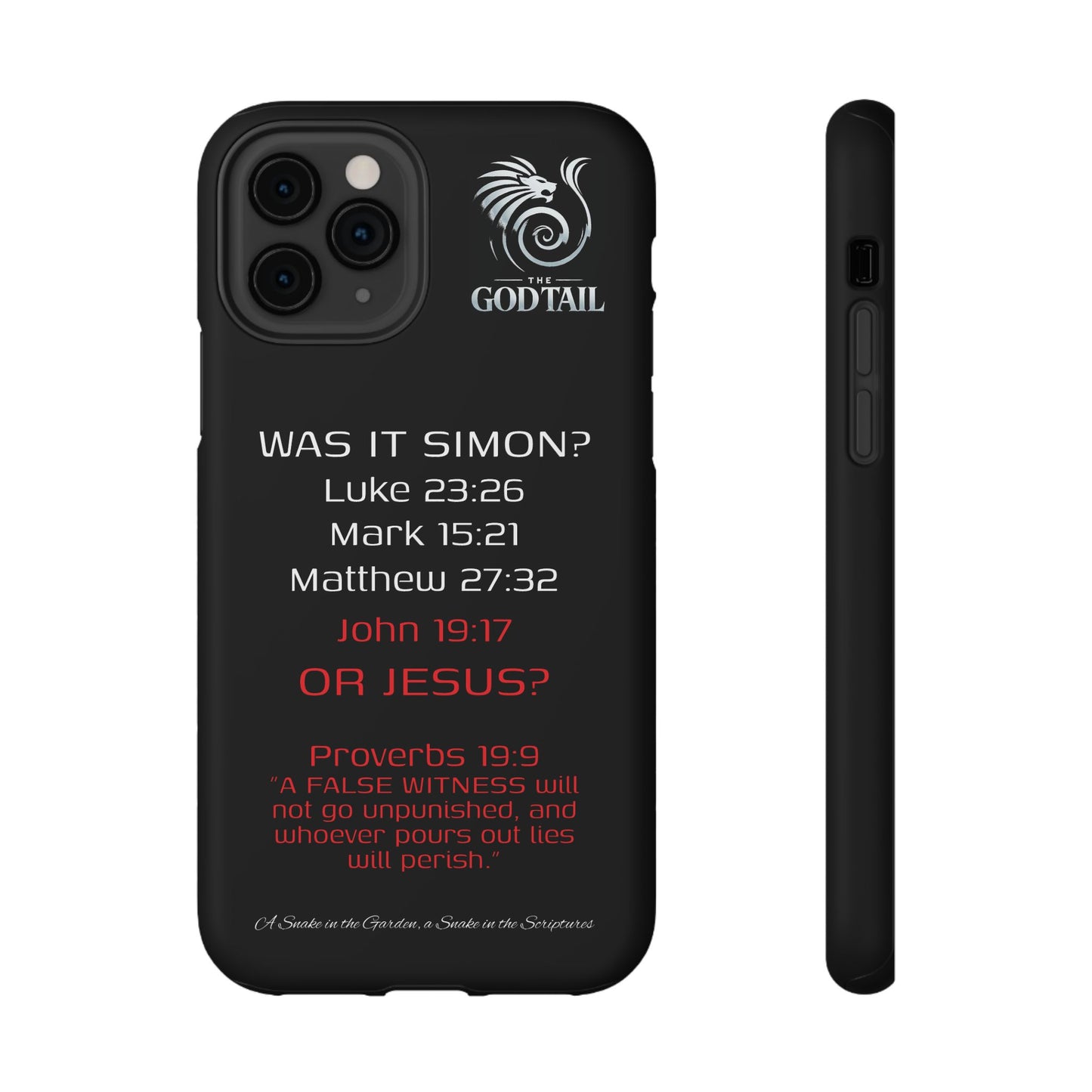 Who Carried the Cross Inconsistency - (iPhone & Samsung Galaxy) Phone Case