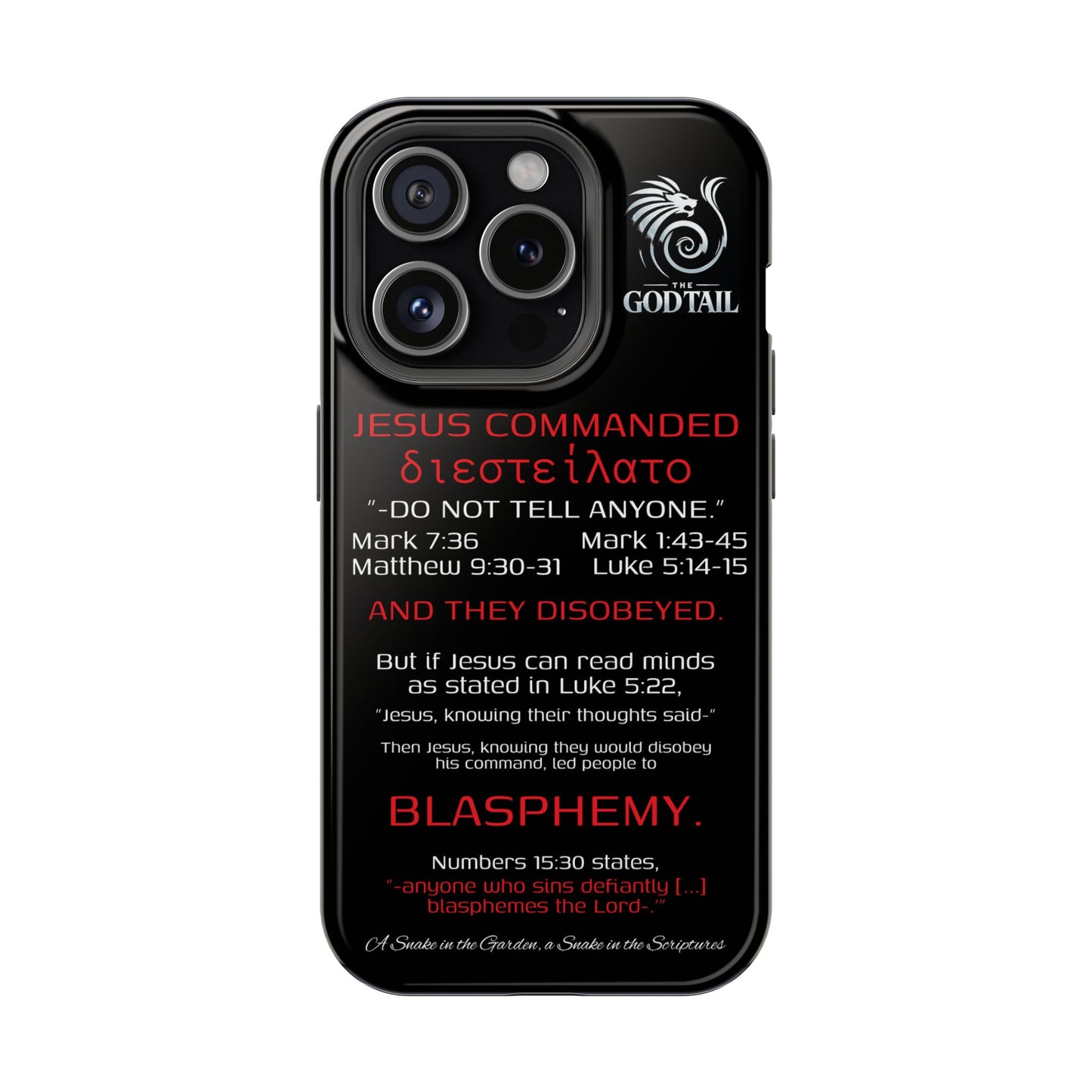 Jesus Leading to Sin Inconsistency - (iPhone & Samsung Galaxy) Phone Case