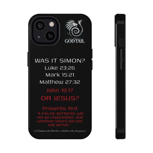 Who Carried the Cross Inconsistency - (iPhone & Samsung Galaxy) Phone Case