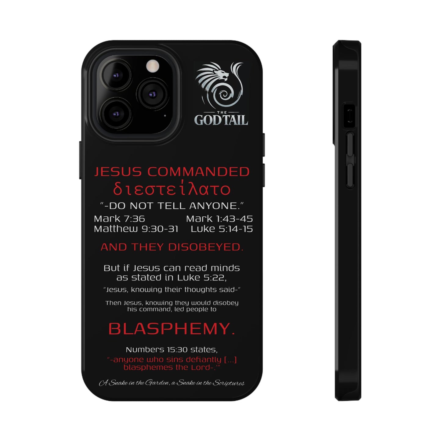 Jesus Leading to Sin Inconsistency - (iPhone & Samsung Galaxy) Phone Case