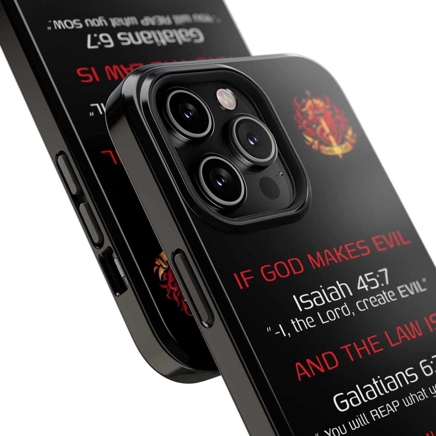 Inconsistency of God Creating Evil - (iPhone and Samsung Galaxy) Phone Case