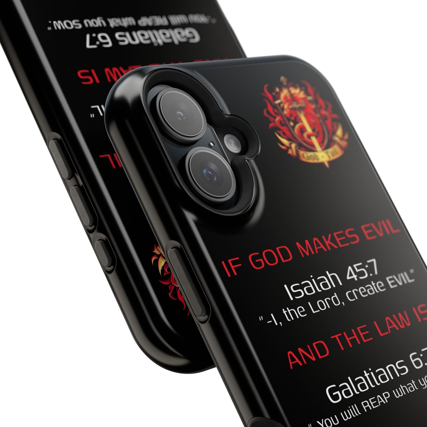 Inconsistency of God Creating Evil - (iPhone and Samsung Galaxy) Phone Case
