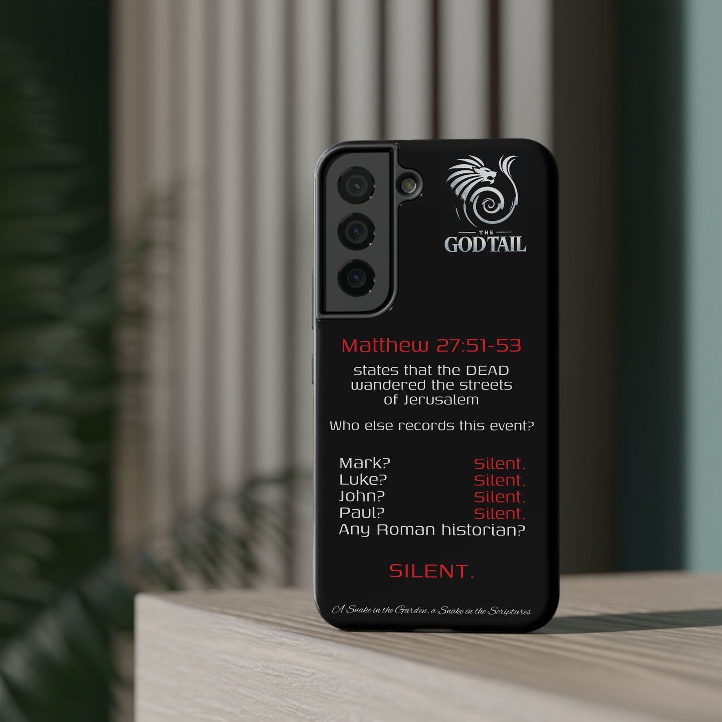 Dead Wandering the Streets Inconsistency - (iPhone & Samsung Galaxy) Religious Phone Case