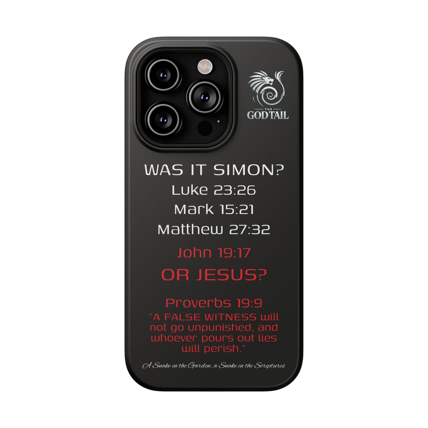 Who Carried the Cross Inconsistency - (iPhone & Samsung Galaxy) Phone Case