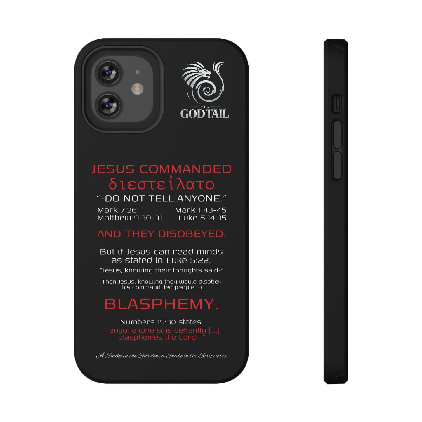 Jesus Leading to Sin Inconsistency - (iPhone & Samsung Galaxy) Phone Case