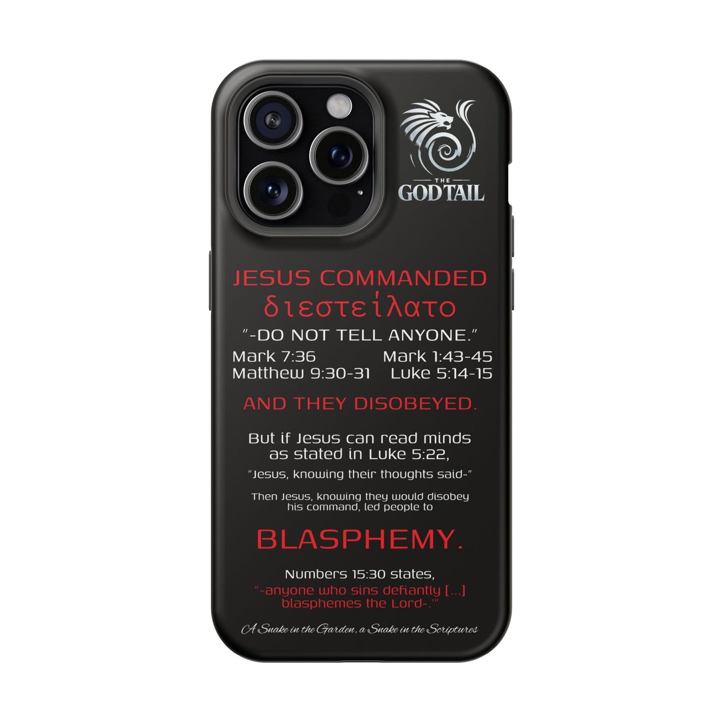 Jesus Leading to Sin Inconsistency - (iPhone & Samsung Galaxy) Phone Case