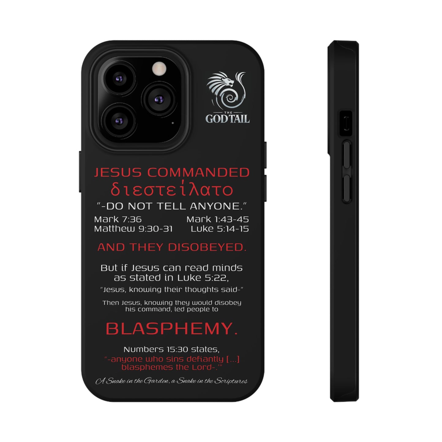 Jesus Leading to Sin Inconsistency - (iPhone & Samsung Galaxy) Phone Case