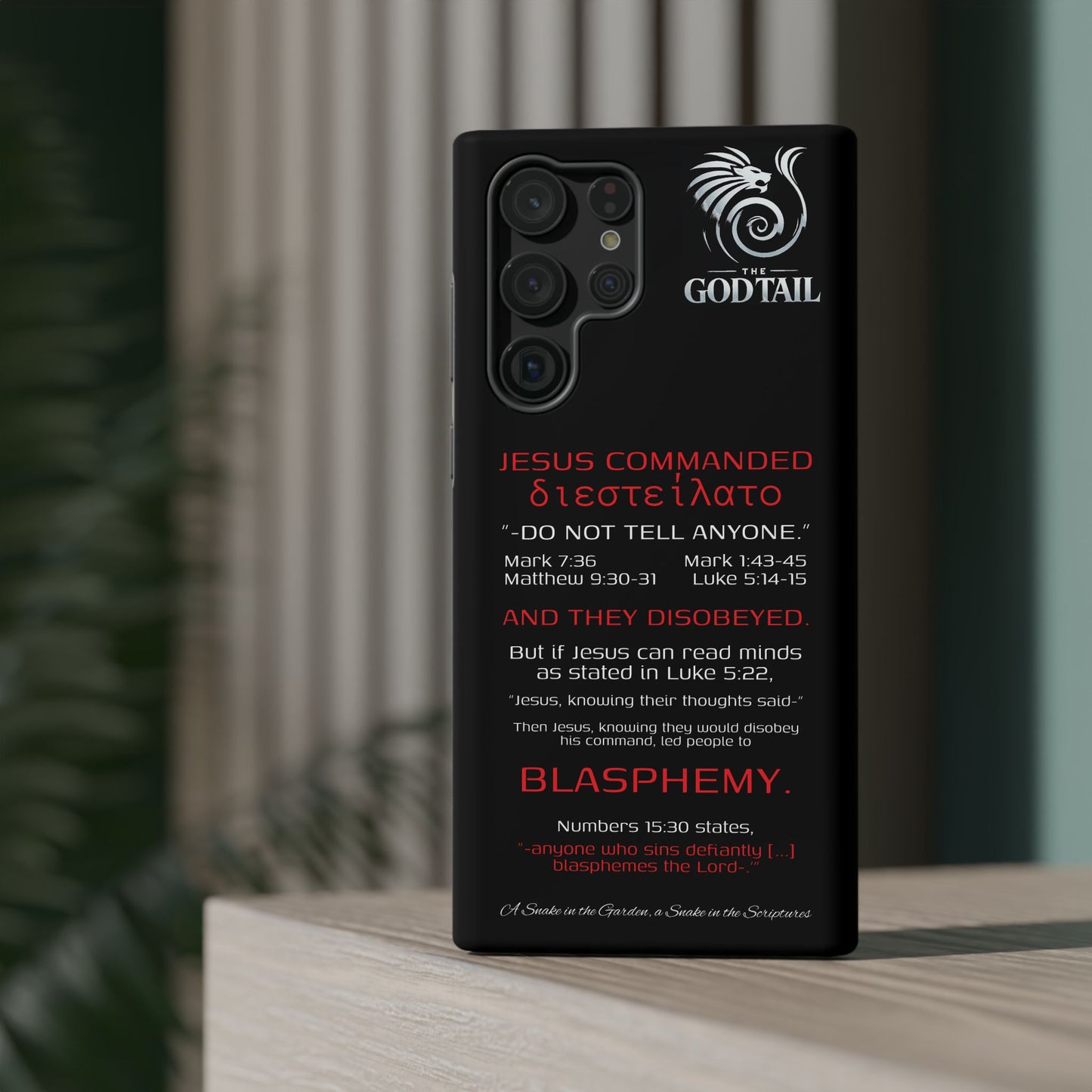 Jesus Leading to Sin Inconsistency - (iPhone & Samsung Galaxy) Phone Case