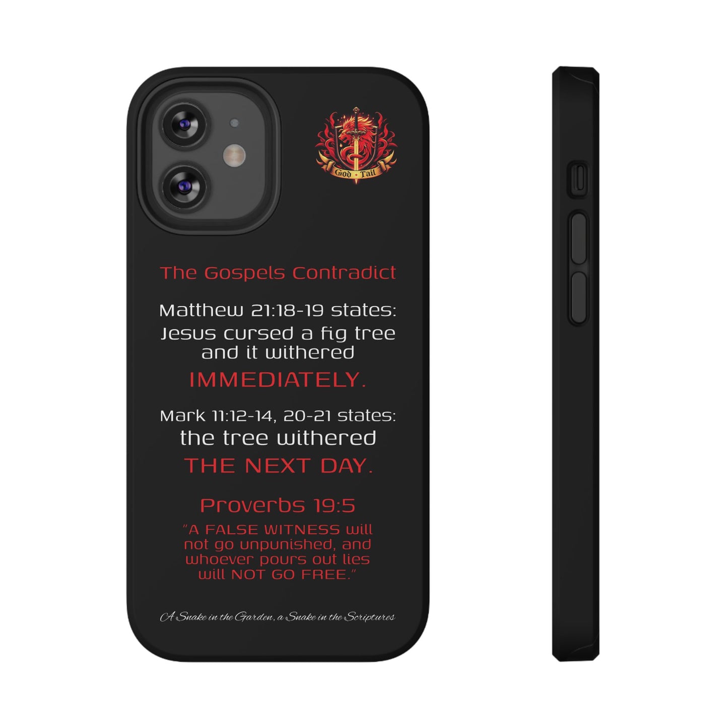 Fig Tree Inconsistency (iPhone & Samsung Galaxy) Religious iPhone Case