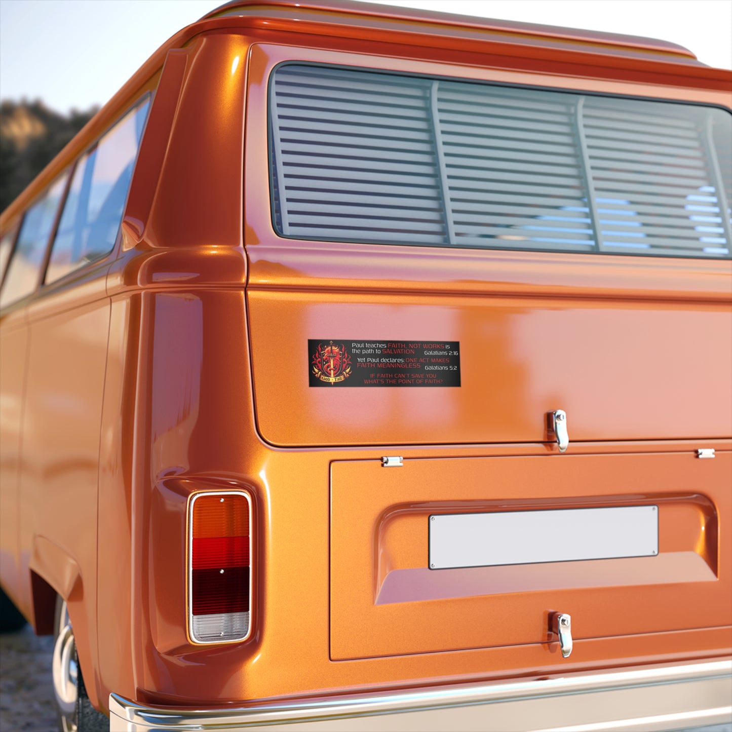 Religious Bumper Sticker - Paul's Self-Defeating Gospel Paradox