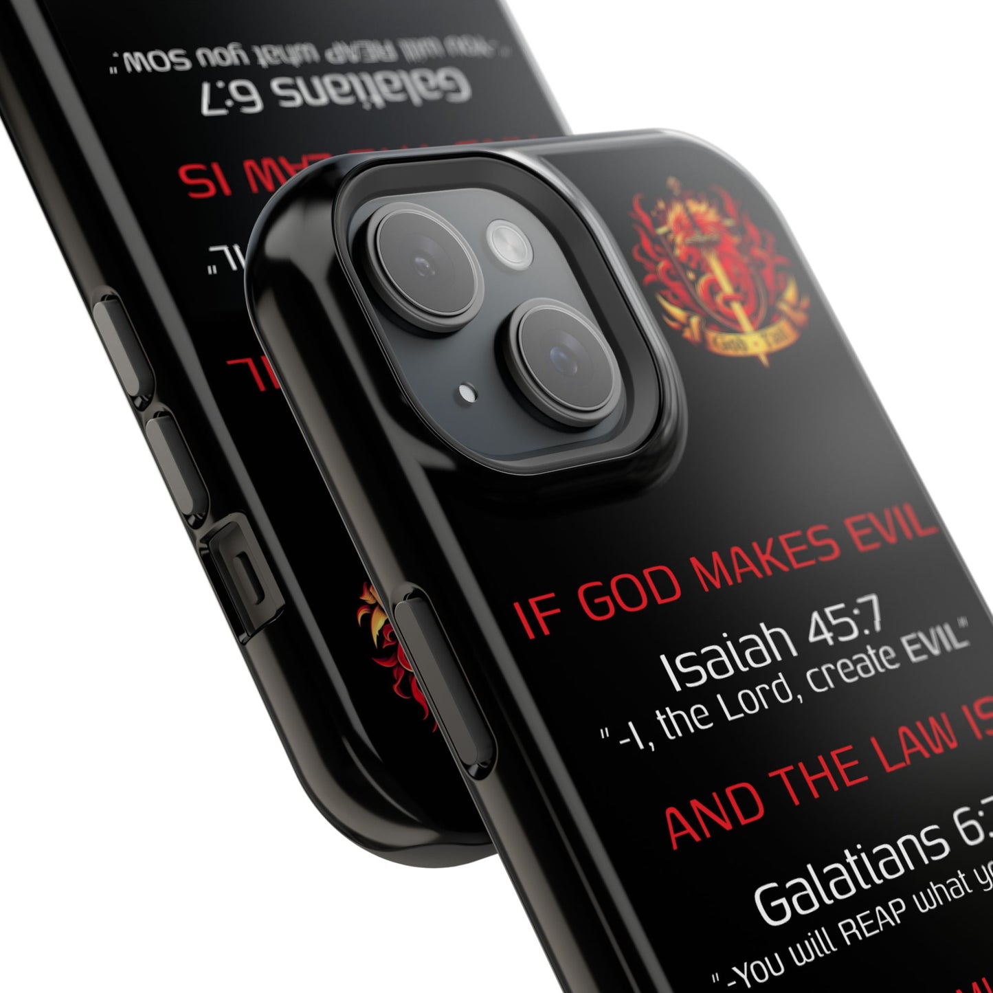 Inconsistency of God Creating Evil - (iPhone and Samsung Galaxy) Phone Case