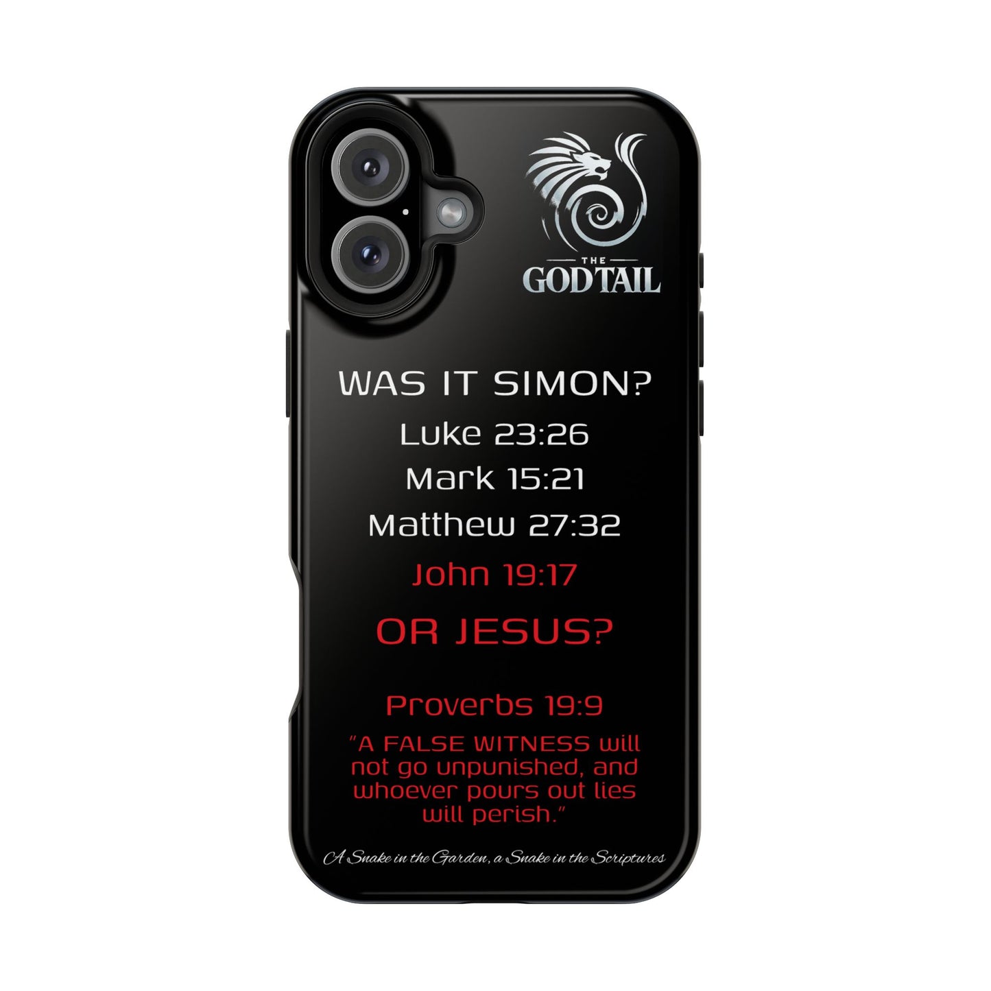 Who Carried the Cross Inconsistency - (iPhone & Samsung Galaxy) Phone Case
