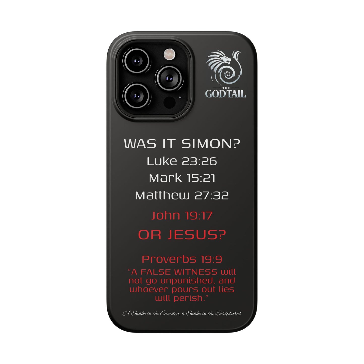 Who Carried the Cross Inconsistency - (iPhone & Samsung Galaxy) Phone Case