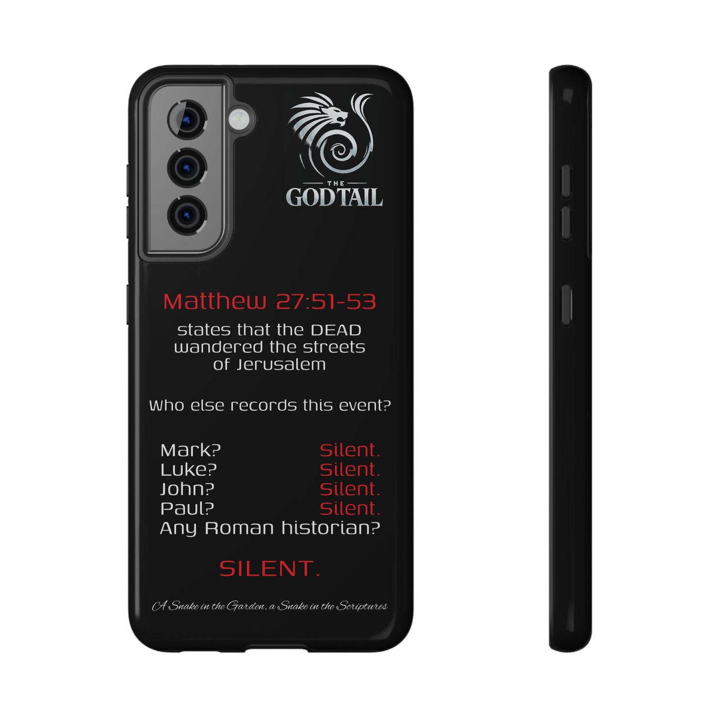 Dead Wandering the Streets Inconsistency - (iPhone & Samsung Galaxy) Religious Phone Case
