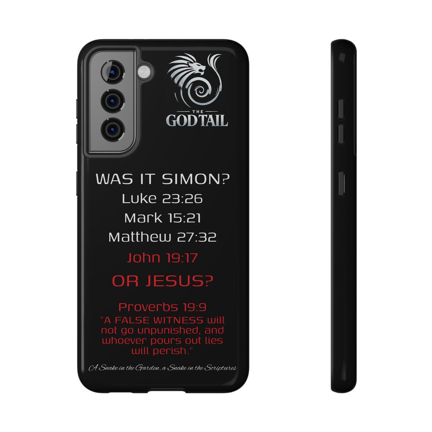 Who Carried the Cross Inconsistency - (iPhone & Samsung Galaxy) Phone Case
