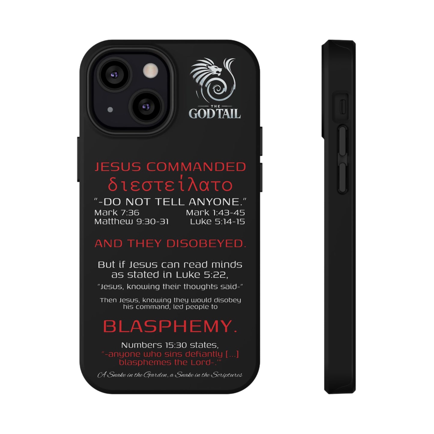 Jesus Leading to Sin Inconsistency - (iPhone & Samsung Galaxy) Phone Case