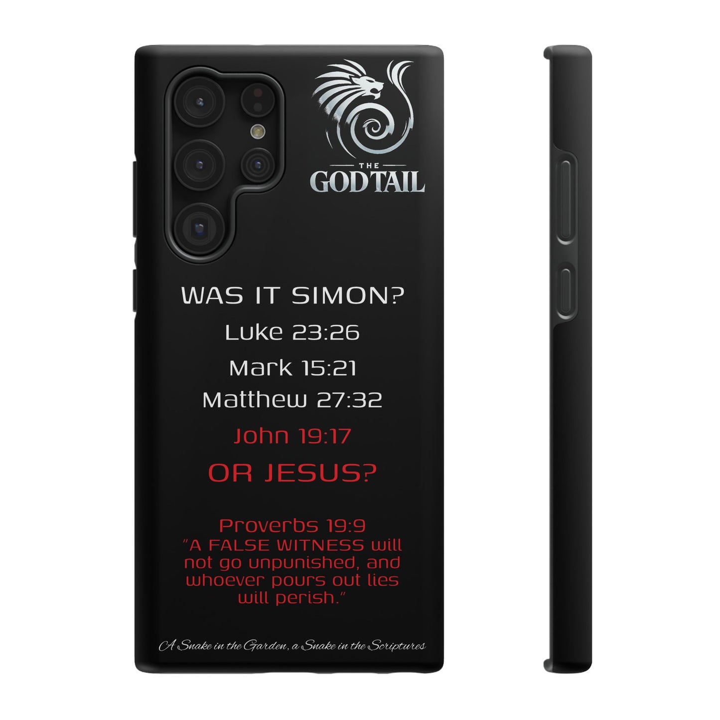 Who Carried the Cross Inconsistency - (iPhone & Samsung Galaxy) Phone Case