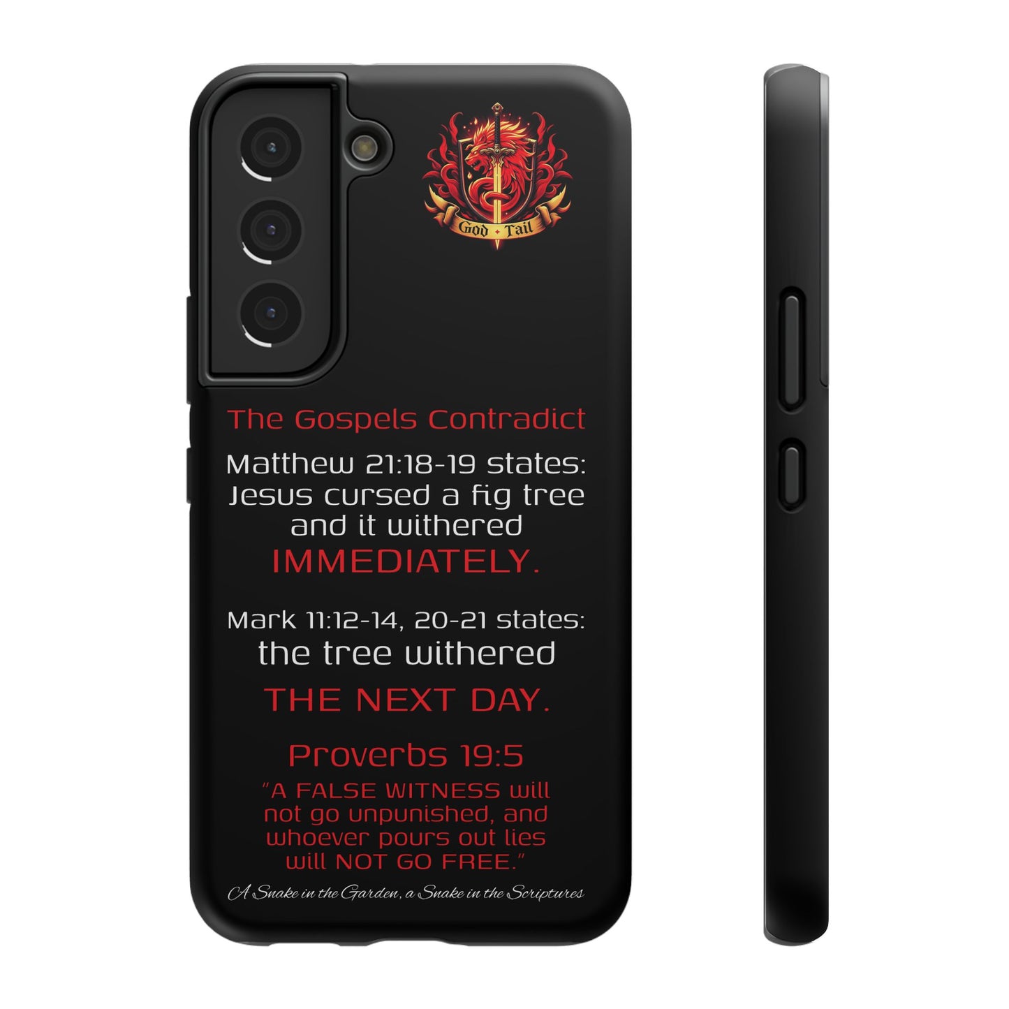 Fig Tree Inconsistency (iPhone & Samsung Galaxy) Religious iPhone Case
