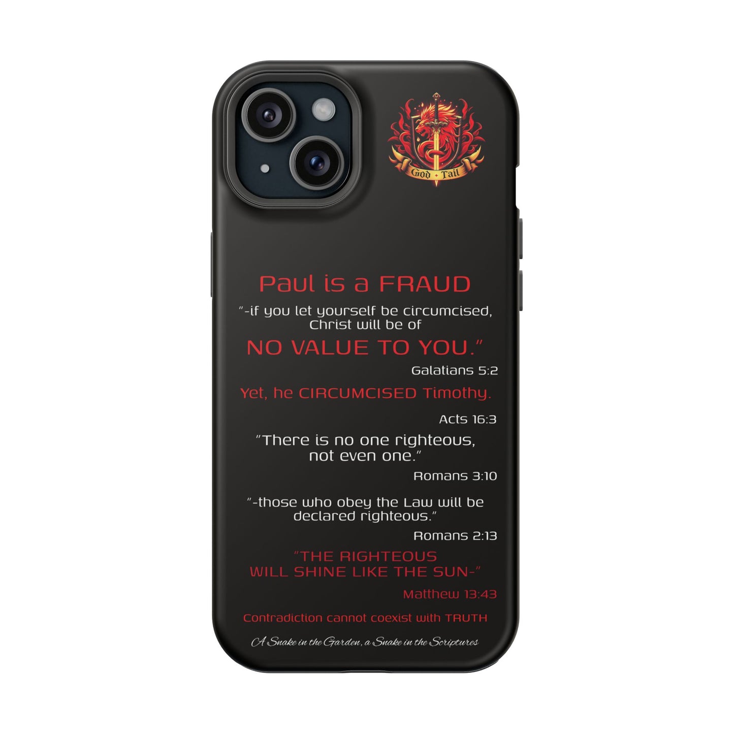 Paul's Inconsistent Philosophy - (iPhone & Samsung Galaxy) Phone Case
