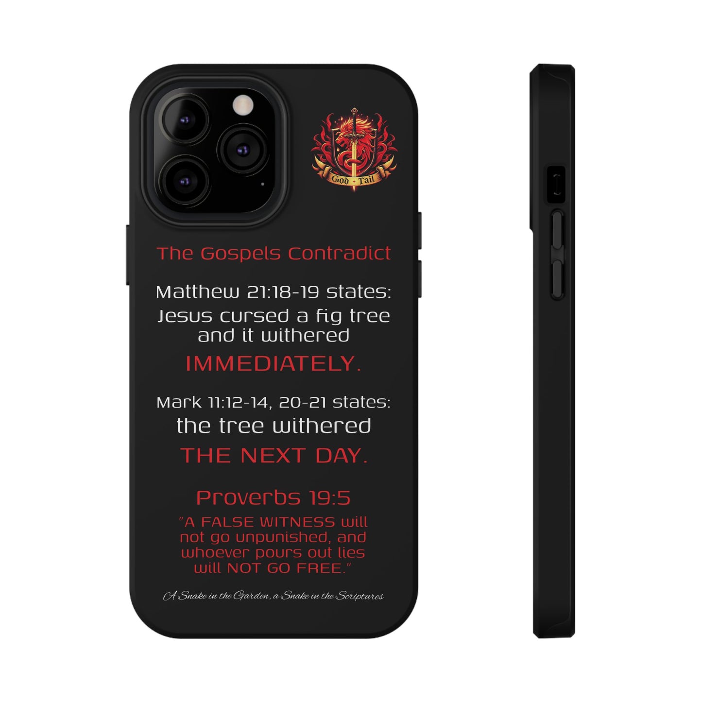 Fig Tree Inconsistency (iPhone & Samsung Galaxy) Religious iPhone Case