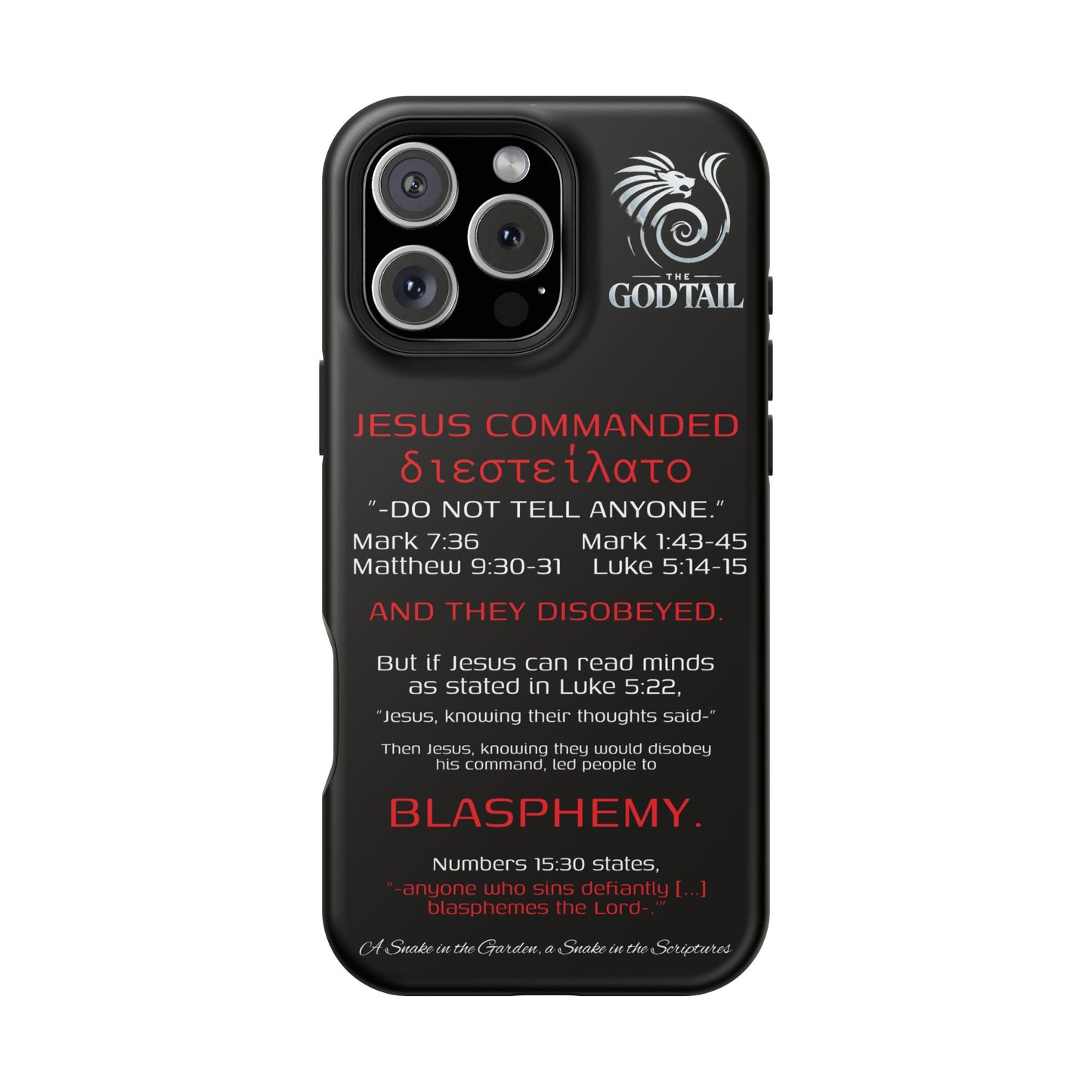 Jesus Leading to Sin Inconsistency - (iPhone & Samsung Galaxy) Phone Case