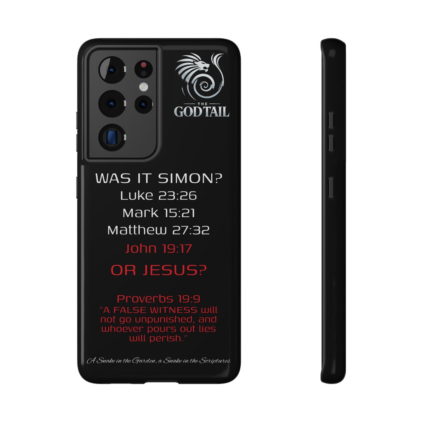 Who Carried the Cross Inconsistency - (iPhone & Samsung Galaxy) Phone Case