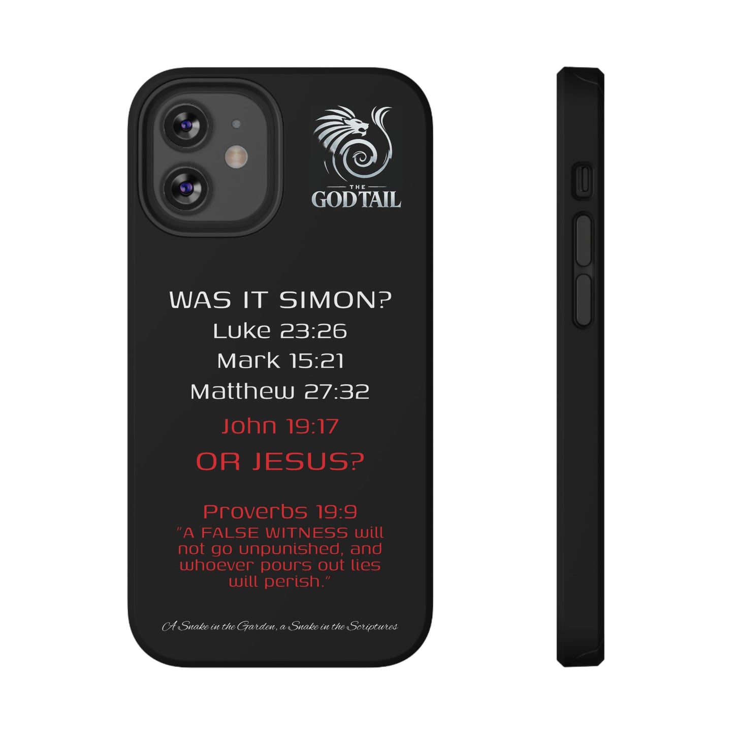 Who Carried the Cross Inconsistency - (iPhone & Samsung Galaxy) Phone Case
