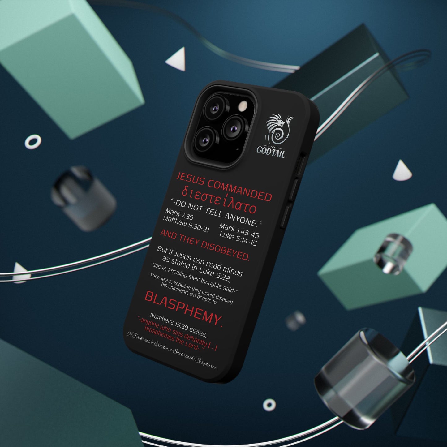 Jesus Leading to Sin Inconsistency - (iPhone & Samsung Galaxy) Phone Case