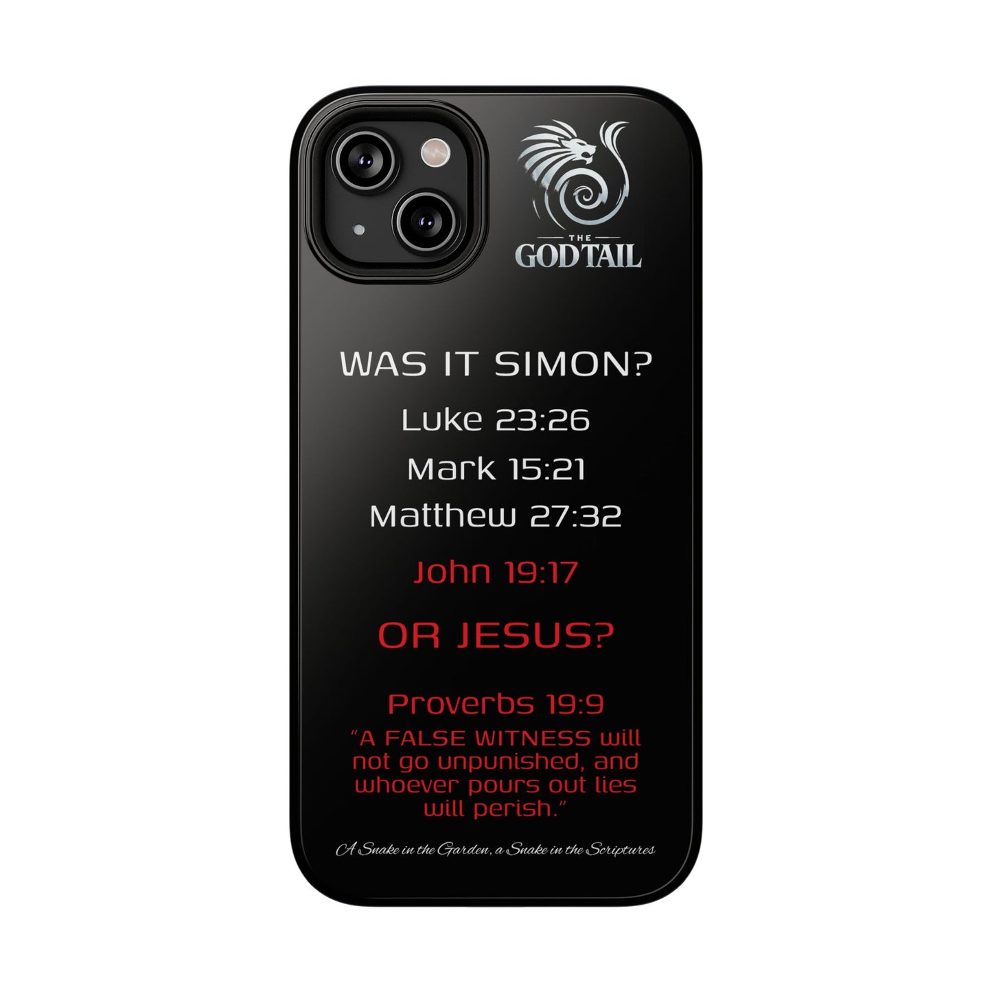 Who Carried the Cross Inconsistency - (iPhone & Samsung Galaxy) Phone Case